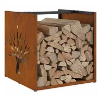 VidaXL Brennholzregal 40x40x40 cm Wetterfester Stahl