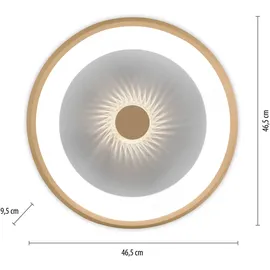just light. LED-Deckenleuchte Vertigo Messing
