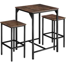 Tectake tectake® Barset, Inverness Industrial Style, mit höhenverstellbaren Kunststofffüßen