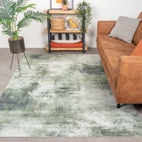 FRAAI | Home & Living Moderner Teppich - Strong Grün Mint 140x200cm - Polyester - Flachgewebe - Abstrakt - Industrielle, Modern - Wohnzimmer, Esszimmer, Schlafzimmer - Carpet