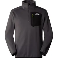 The North Face Herren Crest 1/4 Zip Sweatshirt, Anthracite Grey/TNF Bla, XXL