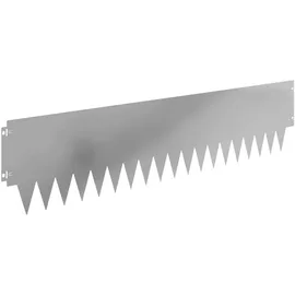 vidaXL Raseneinfassung 103 x 25 cm 10 Stück Silber