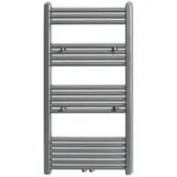 vidaXL Heizkörper Handtuchheizkörper Warmwasser Gerade 600 x 1160 mm grau