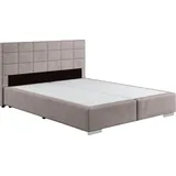 Cotta Boxspringbett COTTA "Simba", grau (hellgrau), L:209cm, Komplettbetten, Boxspringbett, wahlweise mit oder ohne Matratze und Topper bestellbar