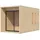 Karibu Design Saunahaus Miramar mit Vorraum - 73 mm naturbelassen Inkl. Terrasse Ohne Ofen