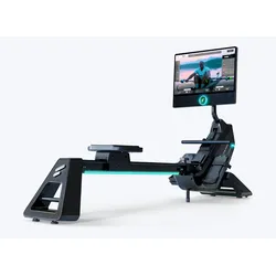 Sportstech Magnet-Rudergerät sRow, 360° 21.5" Display, Magnetwiderstand, App kompatibel, klappbar, Bluetooth Pulsgurten kompatibel, mit LED Beleuchtung