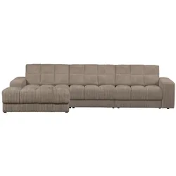 Chaiselongue Date mit Cordbezug Links, Mud