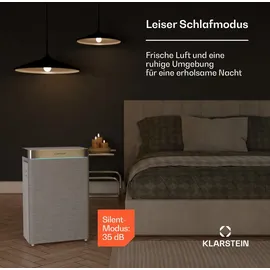 Klarstein AireLux Luftreiniger Mit Befeuchtungsfunktion 400m3/h CADR WLAN-fähig