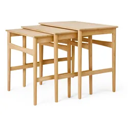 Carl Hansen - CH004 Nesting Tables, Eiche geölt (3er-Set)