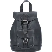 The Skandinavian Brand Mini Leder Rucksack schwarz
