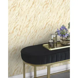 tesa rasch Carrara Vliestapete 6 m x 0,30 m 1 St Beige/Gold/Weiß