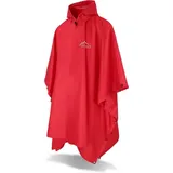 normani Regenponcho Ripstop Regenponcho Derry Wasserdichtes Regencape - Wassersäule: 6.000 mm braun|rot