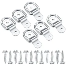 luxuskollektion D-Ring Zurrösen 6 Stück Edelstahl
