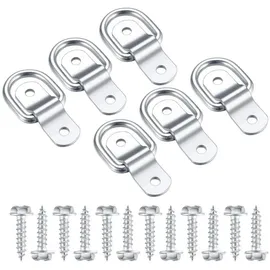 luxuskollektion D-Ring Zurrösen 6 Stück Edelstahl