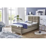 Westfalia Schlafkomfort Boxspringbett 115 x 210 cm Beige/Braun