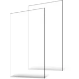 Vevor Plexiglas-Acrylplatten, 2er-Pack Kunststoffplatten, 61 x 122 cm, 0,3 cm dick, klares, gegossenes Kunststoffglas für Bastelprojekte, Ersatzglas für Bilderrahmen, DIY-Display, leicht zu schneiden