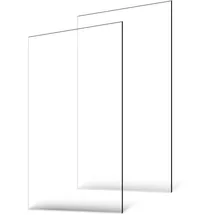 Vevor Plexiglas-Acrylplatten, 2er-Pack Kunststoffplatten, 61 x 122 cm, 0,3 cm dick, klares, gegossenes Kunststoffglas für Bastelprojekte, Ersatzglas für Bilderrahmen, DIY-Display, leicht zu schneiden