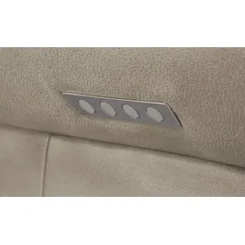 Wohnwert Trapezsofa Mikrofaser 3-Sitzer Grau