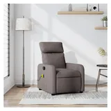 vidaXL Massagesessel, Taupe Stoff