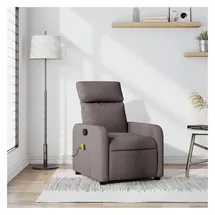 vidaXL Massagesessel, Taupe Stoff