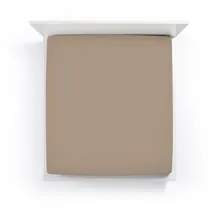 Formesse Spannbettlaken Bella Donna Jersey-Elasthan 120 x 200 - 130 x 220 cm braun