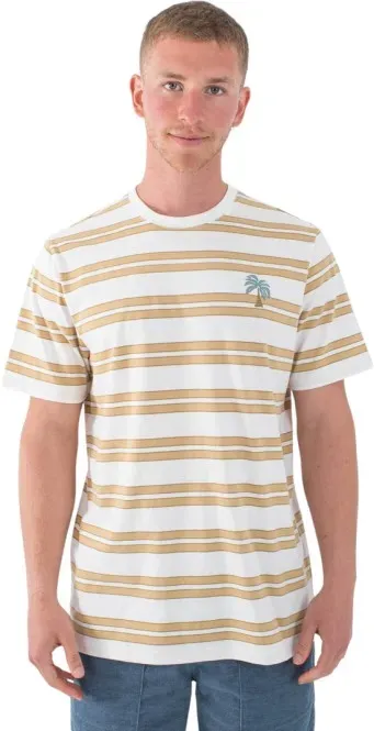 HURLEY NATURALS STRIPE T-Shirt 2025 barely bone - M