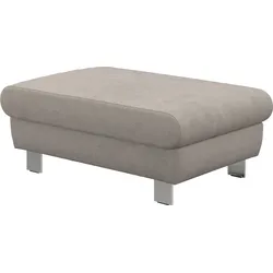 Hocker COTTA "Komaris", grau (platinum), B:100cm H:45cm T:65cm, 100% Polyester, Hocker, Modern, Bodenfreiheit 12,5 cm