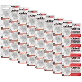 kraftmax 40er Pack CR2450 Lithium Hochleistungs- Batterie / 3V CR 2450 Knopfzelle für professionelle Anwendungen - Neuste Generation