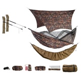 AMAZONAS Ultra-Leichtes Winter-Set Forest - Hängematte, Aufhängung, Tarp, Underquilt-Poncho - Outdoor-Genuss ab 0 Grad, Hochwertige Qualität und stilvolles Design, nur 1,22 kg, Ultraleicht