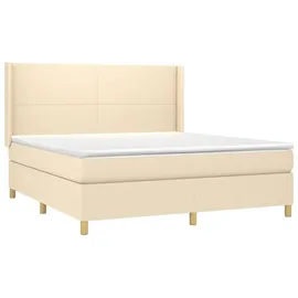 vidaXL Boxspringbett 180 x 200 cm Creme