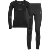 Odlo Damen Funktionsunterwäsche Set Performance Warm black - odlo graphite grey, XL