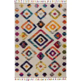 Flair Rugs Bohemia Hochflorteppich 80 x 150 cm Bunt