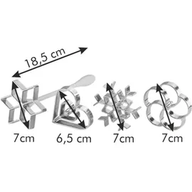 Tescoma Rosettenwaffel-Eisen DELÍCIA, 4 St.