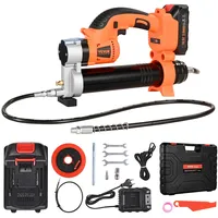 Vevor Akku-Fettpresse, 55 MPa, Einhandfettpresse mit 2,0 Ah Akku & LED-Licht, 76,2 cm Schlauch & Tragetasche, Auslöser, Kompatibel mit 18V Makita-Akkus, Schmieren von Fahrzeugen oder Maschinen