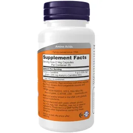 NOW Foods Acetyl-L-Carnitine 500 mg Kaseln 50 St.
