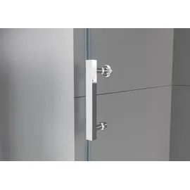 Bernstein DX806A FLEX Eckdusche mit Schiebetür 120 x 90 cm Silber/Transparent D648360641500
