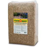 Floragard natürlicher Unkrautschutz Miscanthus Mulch 125 L
