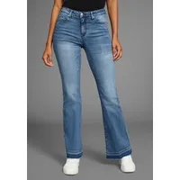 KangaROOS Weite Jeans, Flare Weite Jeans High Waist, blau