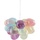 LUCANDE Hängeleuchte Diborah, Ø 40 cm, bunt, Glas, G9