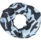 S.Oliver - Loop-Schal aus Viskose mit All-over-Print, Damen, blau, ONESIZE