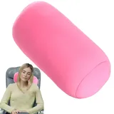 Nackenrolle aus Mikroperlen, weiches Nackenstützkissen aus Mikroperlen für unterwegs, zylindrischer Sitzsack, Dekokissenbezug für den Nacken, für Schlafen im Liegesessel im Flugzeug oder Auto