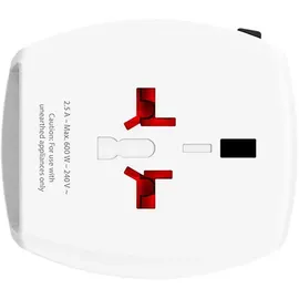 SKROSS Reiseadapter MUV USB Weiß