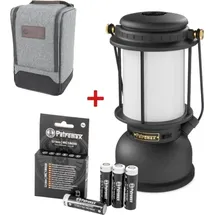 Petromax LM500 LED Laterne Schwarz Set inklusive Akku und Tasche PX-LM500 + PX-18650-BAT + LM500-BAG