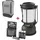 Petromax LM500 LED Laterne Schwarz Set inklusive Akku und Tasche PX-LM500 + PX-18650-BAT + LM500-BAG