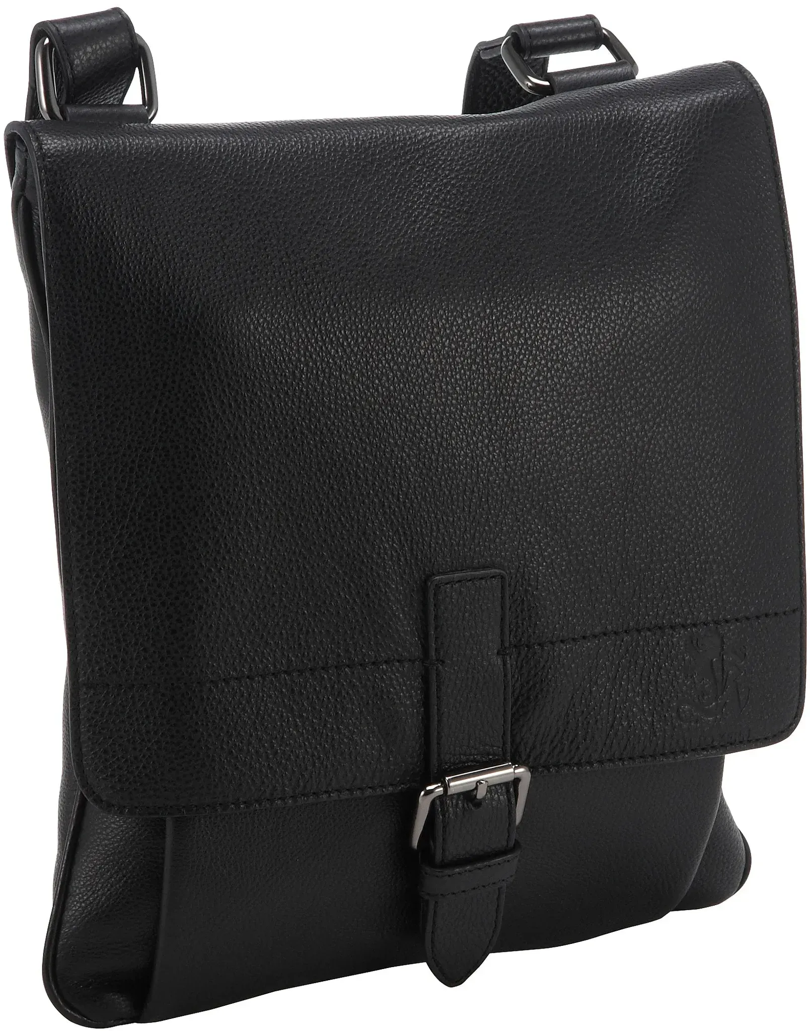 Otto Kern Romance Umhängetasche aus Leder 32 cm - black