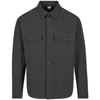URBAN CLASSICS Basic Crepe Shirt - Schwarz - M