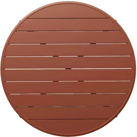 vente-unique Gartentisch Ø 110 x 74 cm Terracotta/Rot