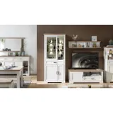 Innostyle Vitrine Jasmin 93 x 42 x 204 cm Weiß
