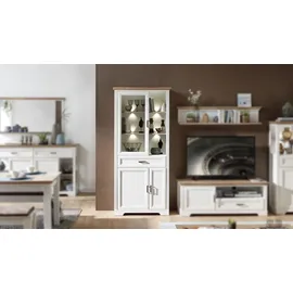 Innostyle Vitrine Jasmin 93 x 42 x 204 cm Weiß