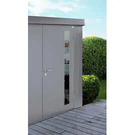 Biohort Gerätehaus Neo 3,48 x 1,80 m Quarzgrau-Metallic